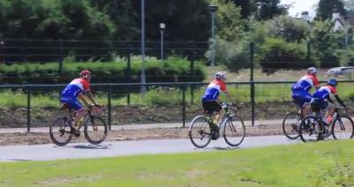 Opening of the new cycle track at Doncaster Dome