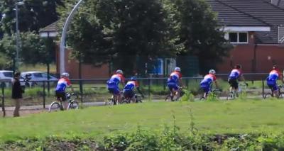 Opening of the new cycle track at Doncaster Dome